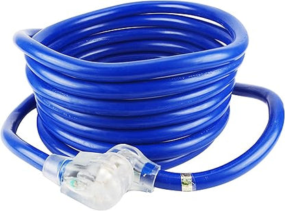 ACKING Heavy Duty 8 Guage 3 Prong Welding Power Extension Cord, NEMA 6-50P to 6-50R Welding Machine Cord, 50 AMP 250v Heavy Duty Electric Extension Wire Generator,25FT