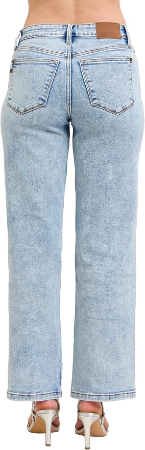 Stone washed, Judy Blue Womens Jeans - High Waisted Stone Wash Straight Fit