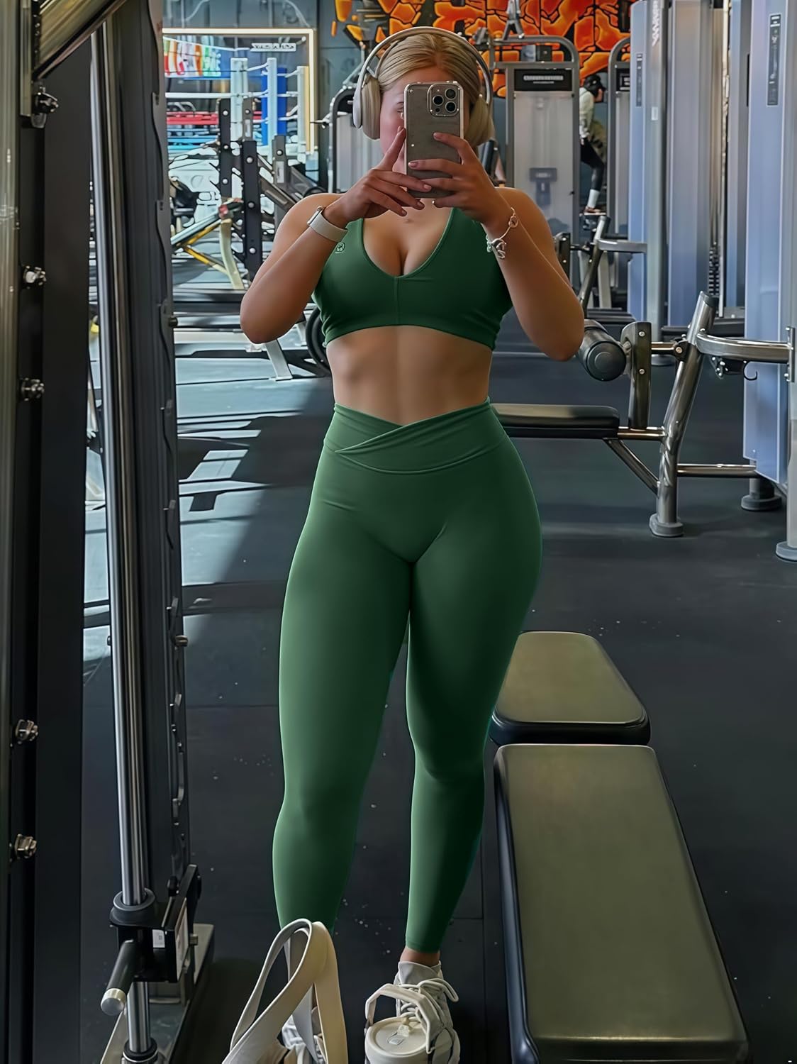 Crossover Butt Lifting Leggings for Women Tummy Control Buttery Soft Workout Gym Yoga Pants
