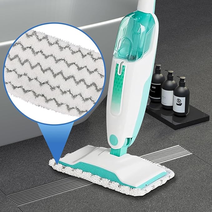 4 Pack Microfiber Steam Mop Pads Replacement for Shark Steam Mop S1000, S1000A, S1000C, S1000WM, and S1001C, Dirt Grip Cleaning Pads