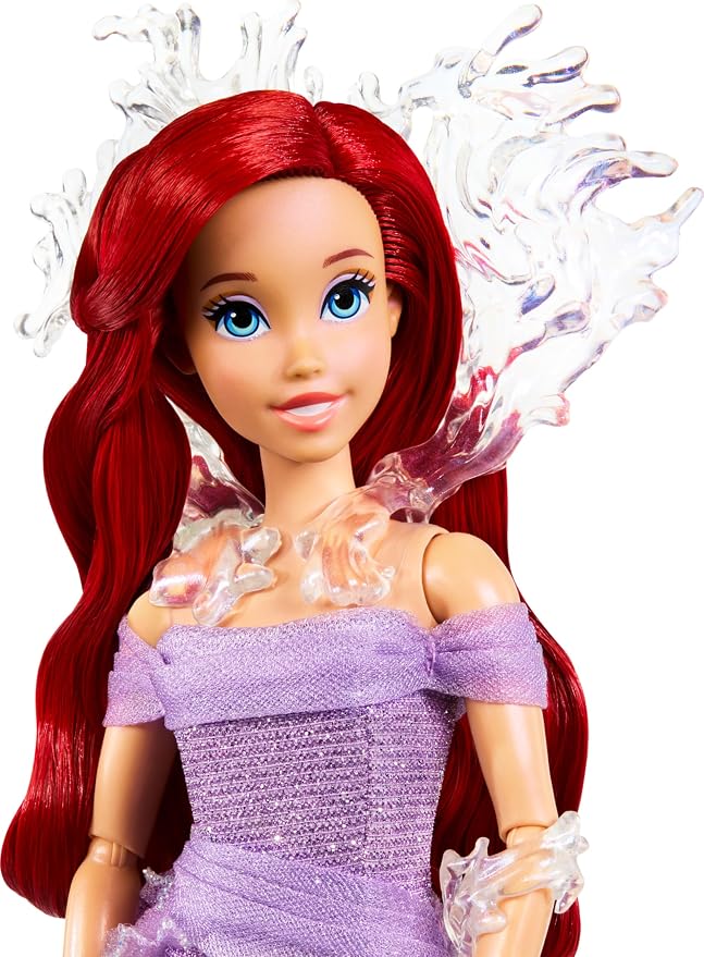 Mattel Disney Collector Ariel The Little Mermaid Doll with Display Stand, Inspired by Disney Movie 35th Anniversary( open box )