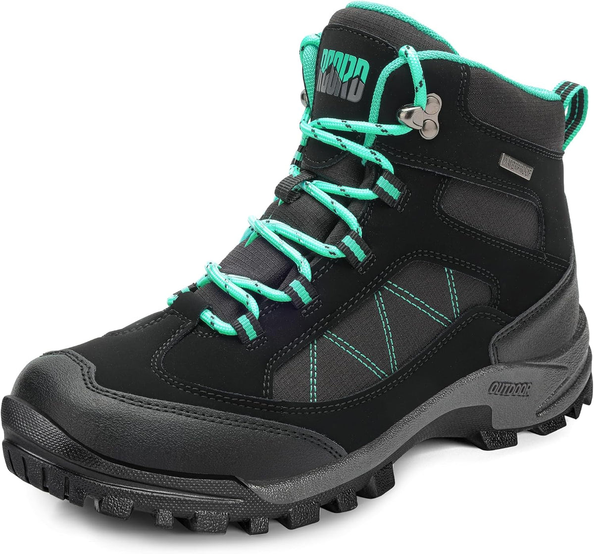 R CORD Womens Hiking Boots Waterproof Hiking Boots Womens Non-Slip Hiking Shoes Backpacking Boots All Day Walking Boots Outdoor