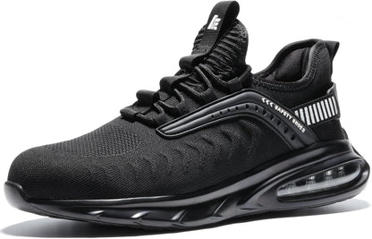 Steel Toe Shoes for Men Women Lightweight Cushion Sneakers Slip Resistant Safety Work Shoes Indestructible Sneakers