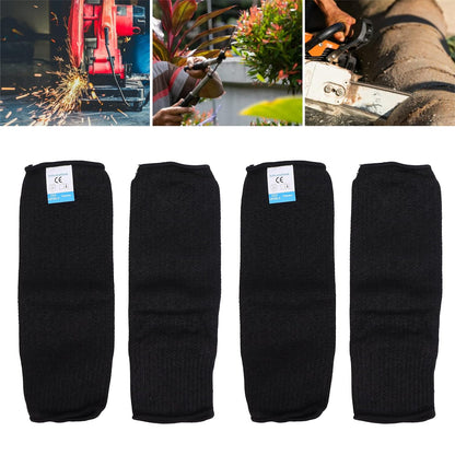 Protective Sleeves, avoid Cut Burn Resistant Sleeves Safety Protective Sleeves, avoid Heat Scratch & Cut Resistant Arm Sleeve with Finger Opening, Protectors for Safety Black (only 1 pais)