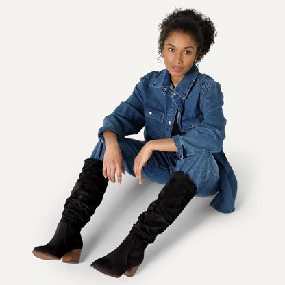 Women's Tall Block Heel Boots