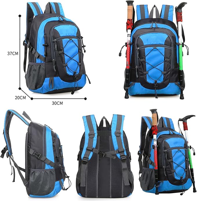 Outdoor Mountaineering Bag for Men and Women, Large Capacity Hiking Leisure Sports Breathable Fashion Travel Bag
