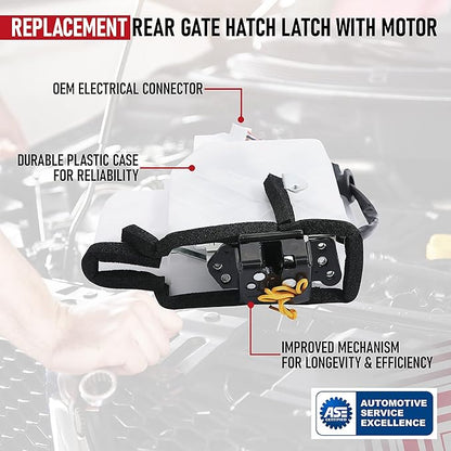 Replacement Rear Gate Hatch Latch - Compatible with Toyota Vehicles - 2003-2009 4Runner - Replaces 69110-35060, 69110-35062, 69110-35090 - Tailgate Lock Actuator Liftgate with Motor