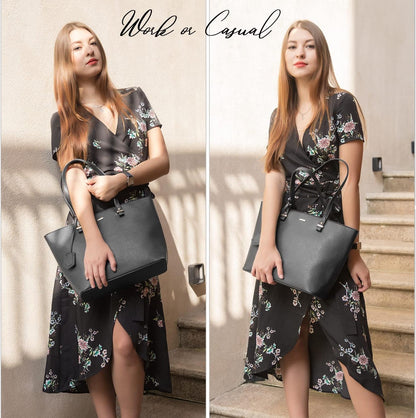 LOVEVOOK Purse for Women Fashion Tote Bag Shoulder Handbags Top Handle Satchel Bags with External Pocket