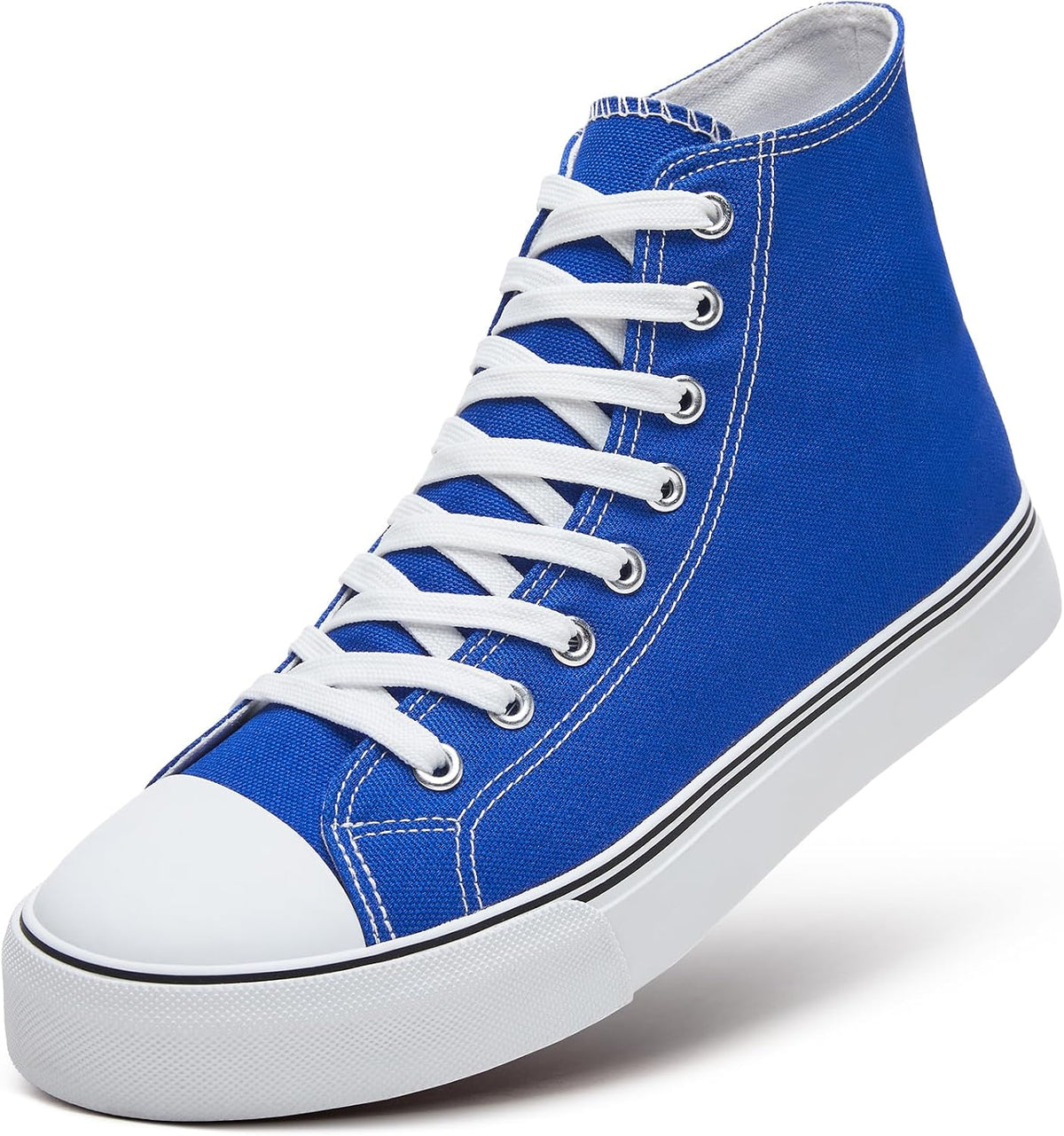 ZGR Men's High Top Canvas Sneakers Lace Up Classic Casual Walking Shoes