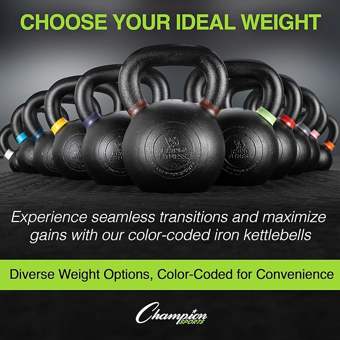 Champion Sports Iron Kettlebell
