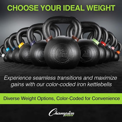 Champion Sports Iron Kettlebell
