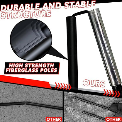 KUNUP 5×3 6x4 9x5 FT Portable Kids Soccer Goal for Backyard, Foldable Soccer Practice Net with Carrying Bag for Toddler Youth Adult Pop Up Soccer Training Equipment Indoor and Outdoor Sports Game