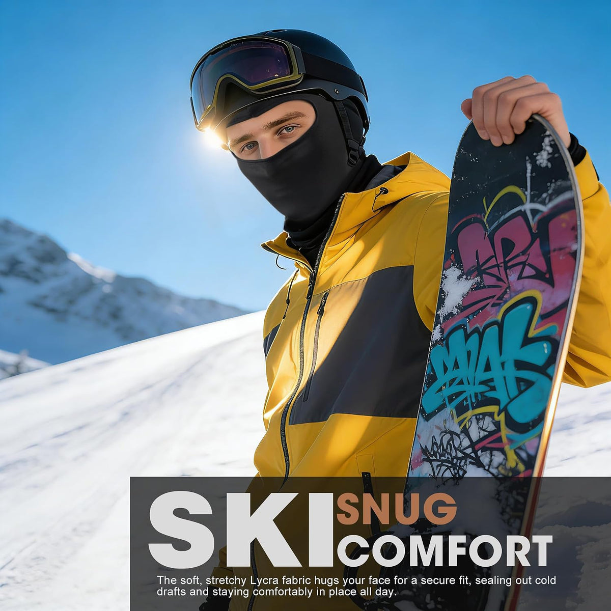 Balaclava Ski Mask, Full Face Cover Summer Breathable Windproof for Motorcycle Skiing Cycling Outdoor