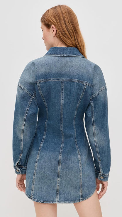 Fashion Nova Women's Shaped Denim Dress
