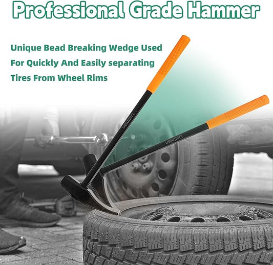 35429 Tire Hammer Tire Bead Breaker Tool, 32 Inch Duck Bill Bead Breaking Hammer For Tire Removal, Semi Truck Tire Changing Tools