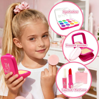 Comes With pretend headphones, Birthday Gifts Purse for Girls Ages 3-8, Toddler Purse Pretend Play Set | Little Girl Toys Include Wallet, Phone, Handbag, Sunglasses, Pretend Makeup for Dress Up, Birthday Gift, Christmas, Mommy .