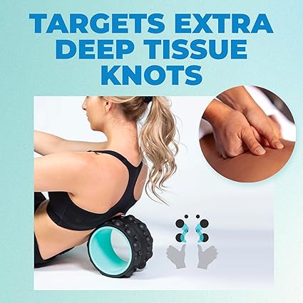 Chirp Wheel XR Knot Kneader - Firm Foam Roller, Deep Tissue Massager, Shiatsu Thumb Massage, Muscle Release Tool for Knots and Tension Relief and for Physical Therapy and Relaxation - 6" Mint