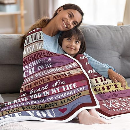 Hexagram Mother in Law Birthday Gifts, Gifts for Mother in Law, Best Mother-in-Law Gifts Wearable Blanket, Mother in Law Gifts, Mother in Law Gift Ideas for Birthday Mothers Day Flannel Blankets