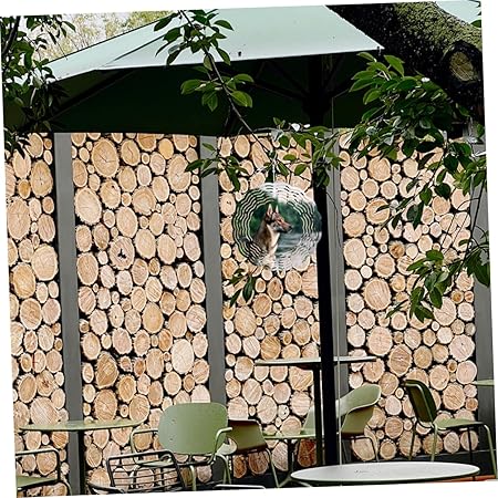 Totority 2Pcs Sublimation Blank Wind Spinner Hanging Ornament for Garden Decorations Wind Spinner for Outdoor Use