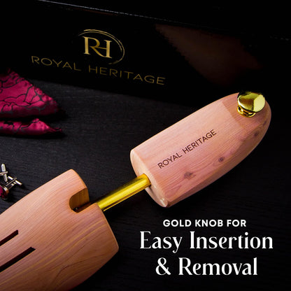 Royal Heritage Men's Cedar Shoe Trees - Ultimate Edition - VALUE-PACK - Grown In USA