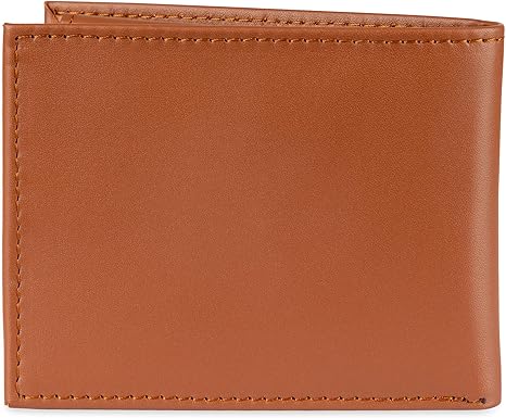Tommy Hilfiger Men's Classic Logo Style Passcase Bifold Wallet with Multiple Card Slots and ID Window