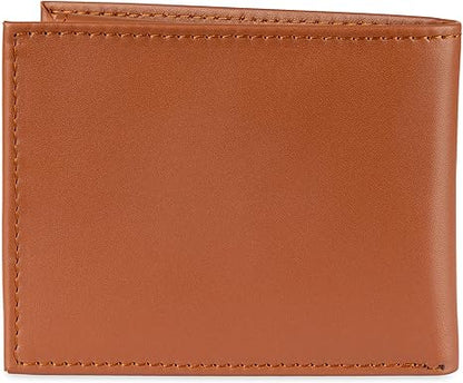 Tommy Hilfiger Men's Classic Logo Style Passcase Bifold Wallet with Multiple Card Slots and ID Window