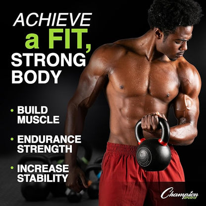 Champion Sports Iron Kettlebell