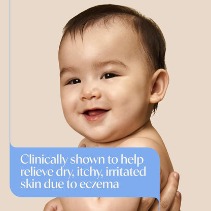 This hypoallergenic, fragrance-free balm helps moisturize and strengthen baby's skin barrier to prevent and relieve eczema.