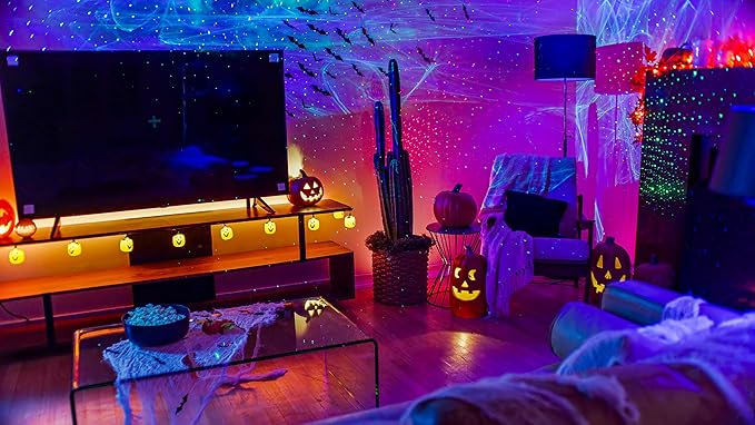 BlissLights Ark Lite - LED Aurora Projector, Laser Nebula, Galaxy Lighting, Game Room Night Light, and Mood Lamp (GreenBlueGrey)