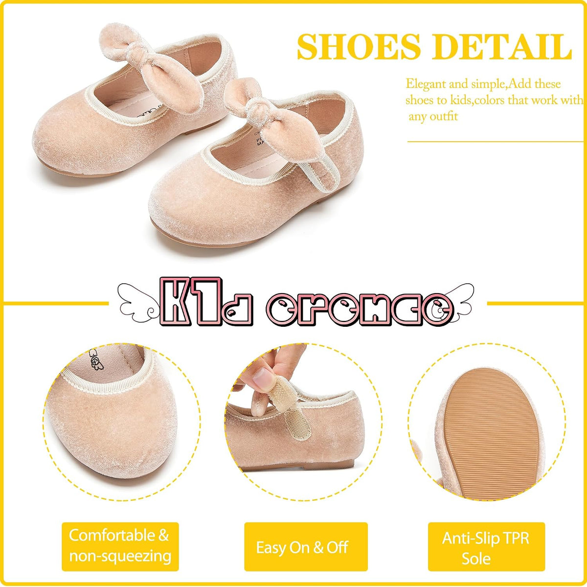 Little Toddler Girls Dress Shoes Ballerina Ballet Flats Kids Mary Janes