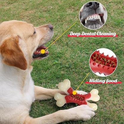 Beef Flavor Durable Nylon Bone Dog Toy for Small and Medium Breeds (Brown)
