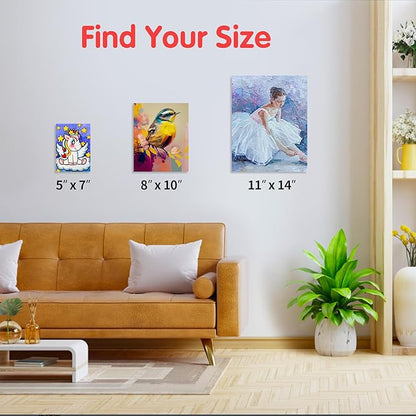 FIXSMITH Canvas Boards for Painting 8x10 Inch, Super Value 4 Pack Paint Canvases, White Blank Canvas Panels, 100 Cotton Primed, Painting Art Supplies