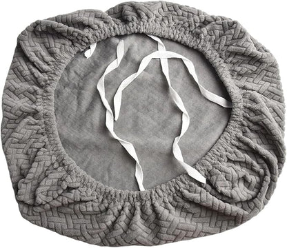 Elastic Fabric Chair Cover for Home (Medium Grey)