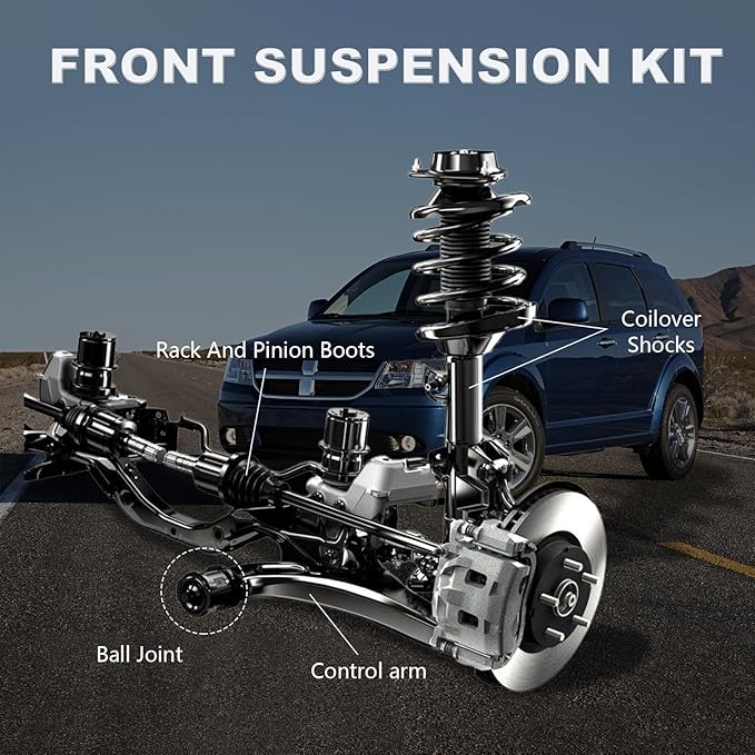 K641333 K641334 Front Left Right Lower Control Arms Assembly Replacement for Dodge Journey Avenger Chrysler Sebring Chrysler 200-2PCS Suspension Kit