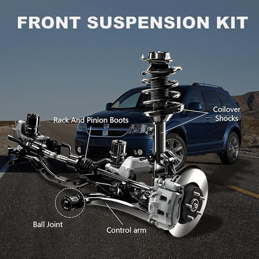 K641333 K641334 Front Left Right Lower Control Arms Assembly Replacement for Dodge Journey Avenger Chrysler Sebring Chrysler 200-2PCS Suspension Kit