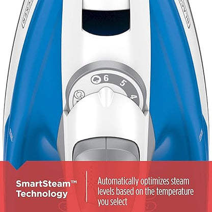 BLACKDECKER IR03V Easy Steam Compact Iron, Blue