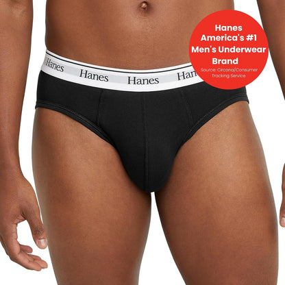 Hanes Men's Originals Stretch Cotton Briefs Pack, Moisture-wicking Underwear for Men, 3-pack.