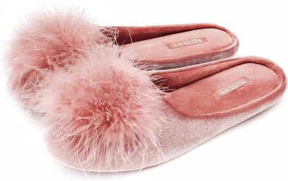 Super soft velvet slippers with memory foam cushioning for all-day comfort and warmth at home.