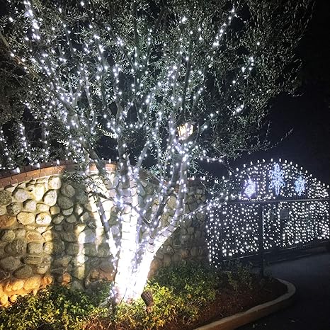 100 LED Solar Power Fairy Light String Lamp Party Xmas Garden Outdoor Cool White