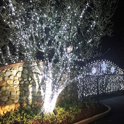 100 LED Solar Power Fairy Light String Lamp Party Xmas Garden Outdoor Cool White