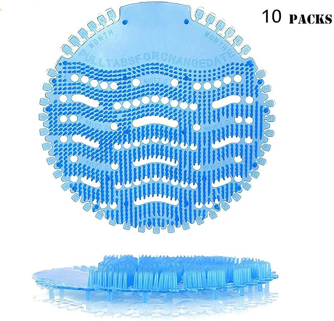 10 Packs Toilet Urinal Screen Tablets No Splash Fits Most Top Urinal Brands at Restaurants, Offices, Schools, etc Splash-Proof  30-Day