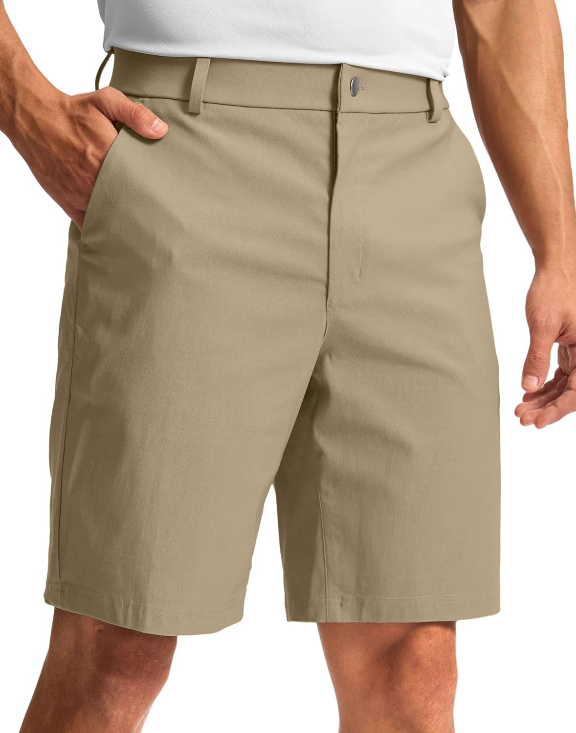 G Gradual Men's Golf Dress Shorts 5"/ 7"/ 9" Stretch Casual Work Flat Front Shorts for Men with 3 Pockets Quick Dry