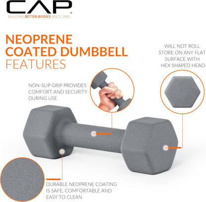 CAP Barbell Neoprene Coated Dumbbell