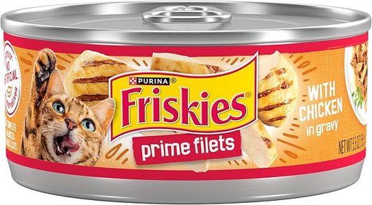 Purina Friskies Prime Filets With Chicken in Wet Cat Food Gravy - 2ct. 5.5 oz. Cans