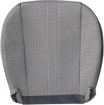 SecosAutoparts Driver or Passenger Side Bottom Replacement Cloth Seat Cover Gray Compatible with Chevy Express GMC Savana Van 2003 2004 2005 2006 2007 2008 2009 2010 2011 2012 2013 2014