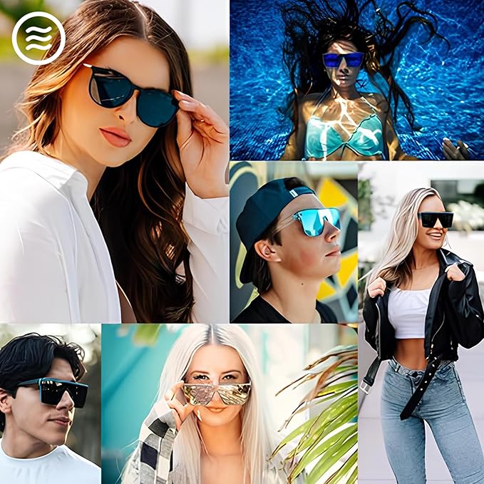 NEVEN Coven Bold Cat Eye Sunglasses - UV Protected Polarized Vintage Sunglasses - Fashionable Cat Eye Techno Glasses