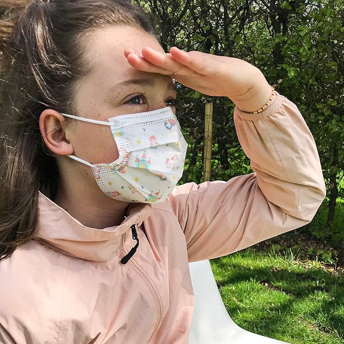 Dr. Talbot's Disposable Kid's Face Mask for Personal Health, Girl 2-5 Years, Prints May Vary, 10 Count