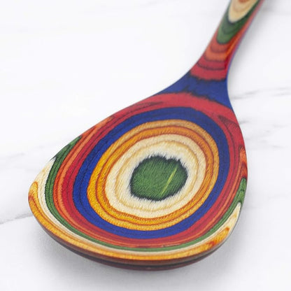 Totally Bamboo Baltique Marrakesh Collection 12-12" Wooden Cooking Spoon, Safe for Nonstick