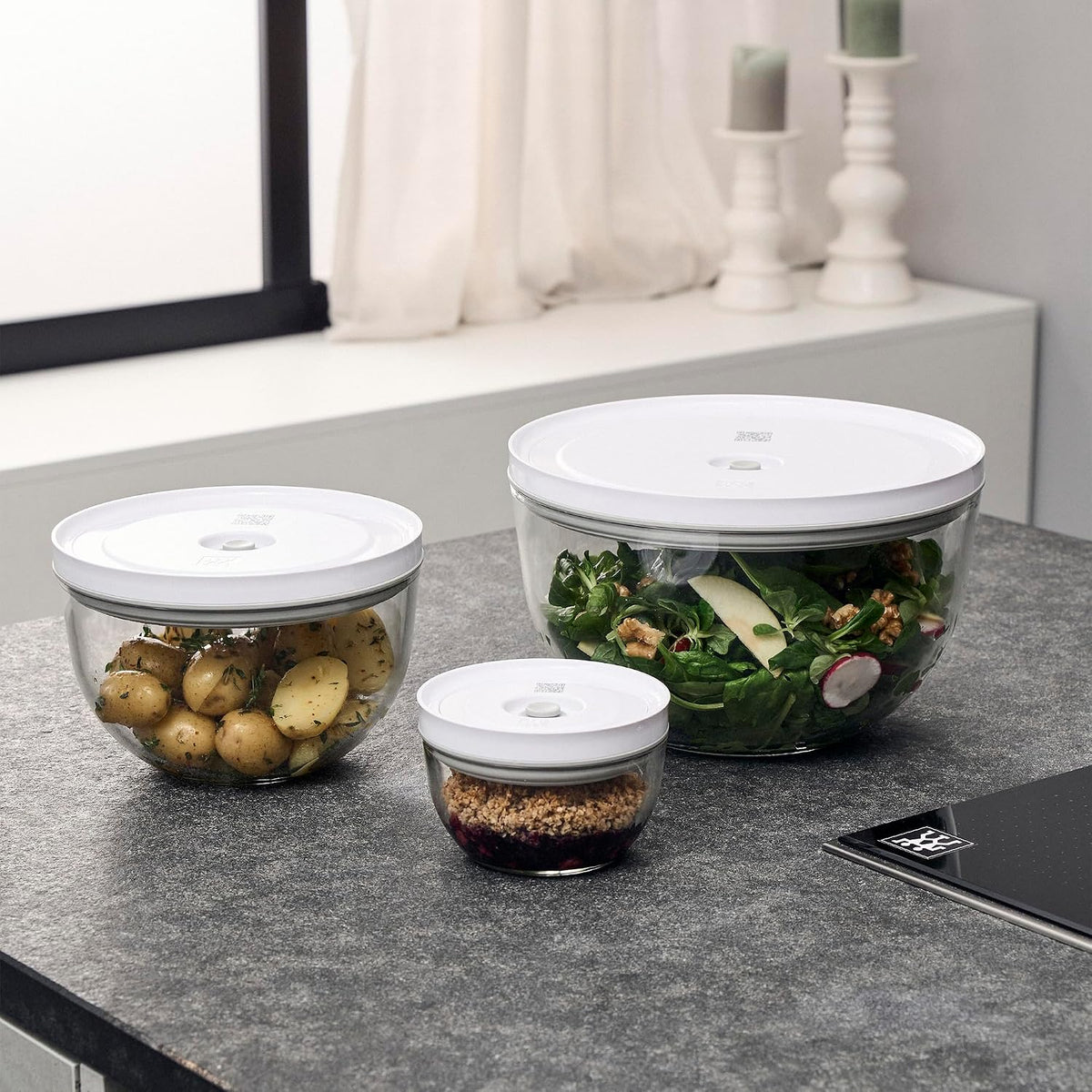 ZWILLING Fresh & Save BOWLS Glass Vacuum Bowl, Medium