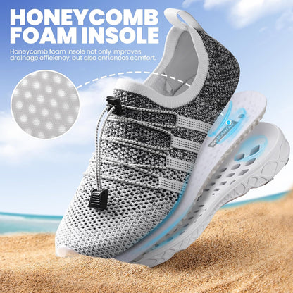 Mens Womens Water Shoes Quick Dry Aqua Shoes Barefoot for Beach Surf Hiking Pool Water Sports